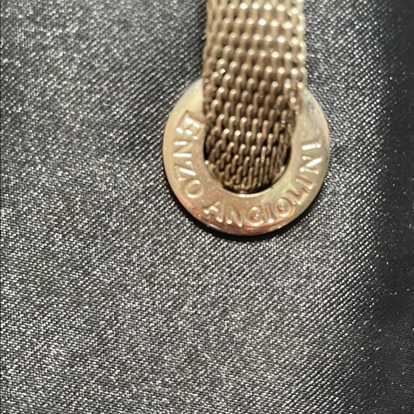 Stylish Black Tote Bag with Silver Handles - Picture 5 of 8